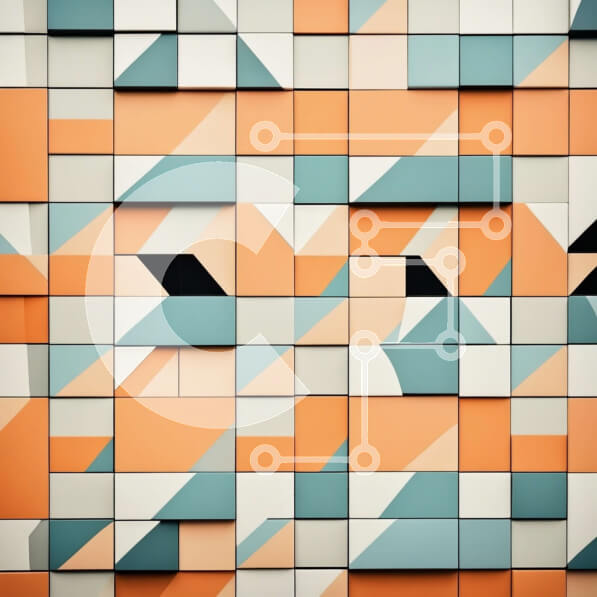 Intra Συλλεκτικό Ξύλινο Παζλ Plywood  4mm - Υφή ενός παλαιού και ξεπερασμένου τοίχου από τούβλα Σε Ξύλινο Κουτί - Διαστάσεις Puzzle: 10x10 cm – 25 κομμάτια