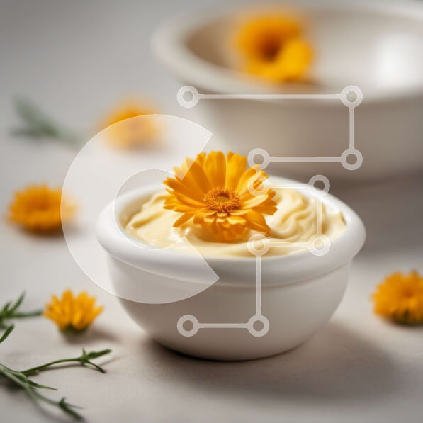 Σετ των 2 Intra Συλλεκτικό Ξύλινο Παζλ Plywood  4mm - Μπολ με κίτρινη μουστάρδα με κίτρινα λουλούδια Σε Ξύλινο Κουτί - Διαστάσεις: 10x10 cm – 25 κομμάτια