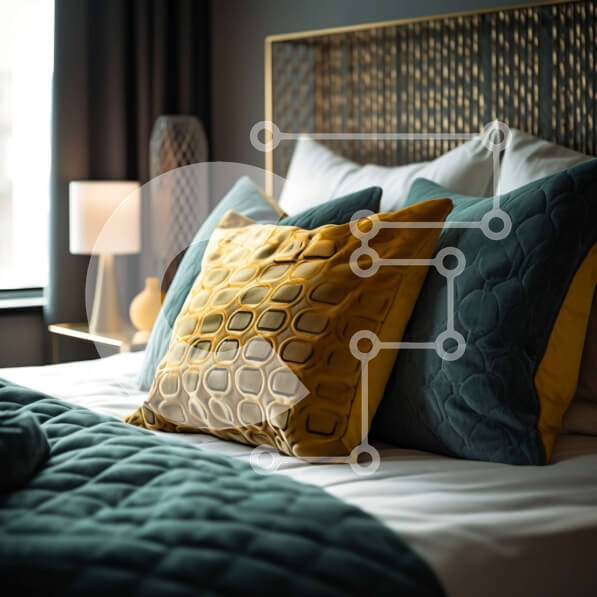 Intra Συλλεκτικό Ξύλινο Παζλ Plywood  4mm - Πολυτελές Υπνοδωμάτιο με άνετο κρεβάτι και μοντέρνο φωτιστικό Σε Ξύλινο Κουτί - Διαστάσεις Puzzle: 10x10 cm – 25 κομμάτια