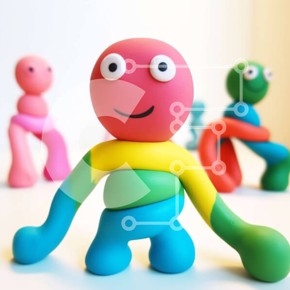 Intra Συλλεκτικό Ξύλινο Παζλ Plywood  4mm - Πολύχρωμο παιχνίδι ειδώλια στοίβα Σε Ξύλινο Κουτί - Διαστάσεις Puzzle: 10x10 cm – 25 κομμάτια