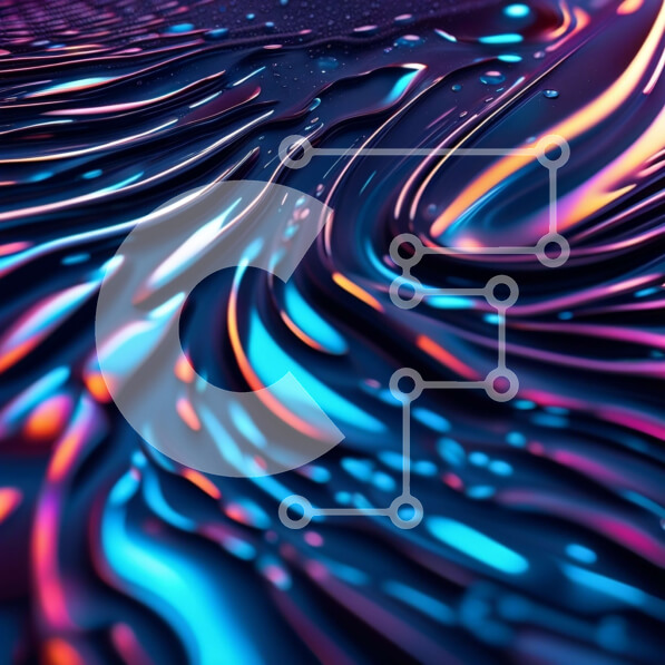 Intra Συλλεκτικό Ξύλινο Παζλ Plywood  4mm - Αφηρημένη εικόνα μιας δυναμικής υγρής επιφάνειας με ζωηρά χρώματα Σε Ξύλινο Κουτί - Διαστάσεις Puzzle: 10x10 cm – 25 κομμάτια