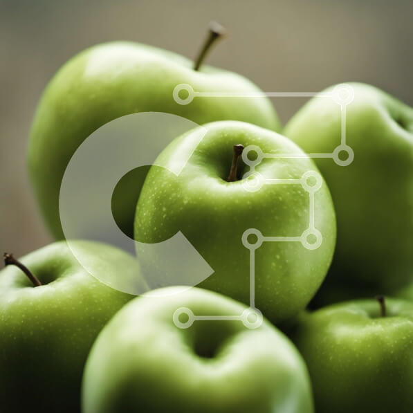 Σετ των 2 Intra Συλλεκτικό Ξύλινο Παζλ Plywood  4mm - Ομάδα πράσινων μήλων που στοιβάζονται μαζί Σε Ξύλινο Κουτί - Διαστάσεις: 10x10 cm – 25 κομμάτια