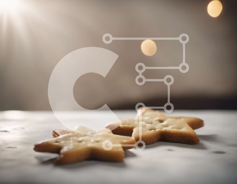 Σετ των 2 Intra Συλλεκτικό Ξύλινο Παζλ Plywood  4mm - Cookies σε σχήμα αστεριού στο τραπέζι με φωτισμένο φόντο Σε Ξύλινο Κουτί - Διαστάσεις: 10x10 cm – 25 κομμάτια