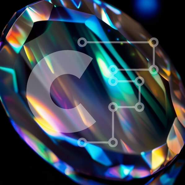 Intra Συλλεκτικό Ξύλινο Παζλ Plywood  4mm - Ζωντανό διαμάντι σε σκοτεινό φόντο Σε Ξύλινο Κουτί - Διαστάσεις: 10x10 cm – 25 κομμάτια