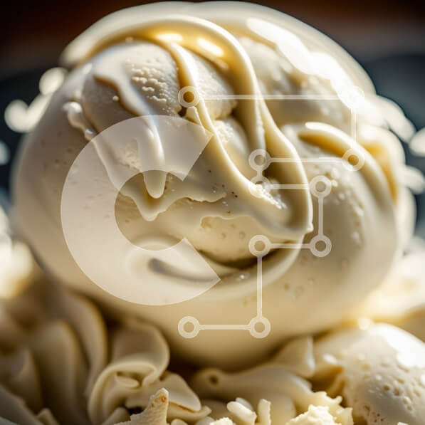 Σετ των 2 Intra Συλλεκτικό Ξύλινο Παζλ Plywood  4mm - Λαχταριστό παγωτό βανίλια με πασπάλισμα σοκολάτας Σε Ξύλινο Κουτί - Διαστάσεις: 10x10 cm – 25 κομμάτια