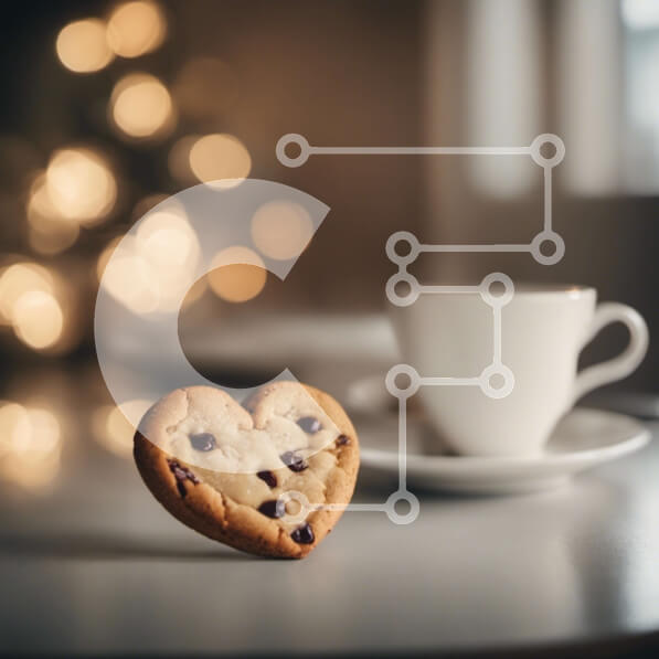 Σετ των 2 Intra Συλλεκτικό Ξύλινο Παζλ Plywood  4mm - Μπισκότο σε σχήμα καρδιάς με φλιτζάνια καφέ Σε Ξύλινο Κουτί - Διαστάσεις: 10x10 cm – 25 κομμάτια