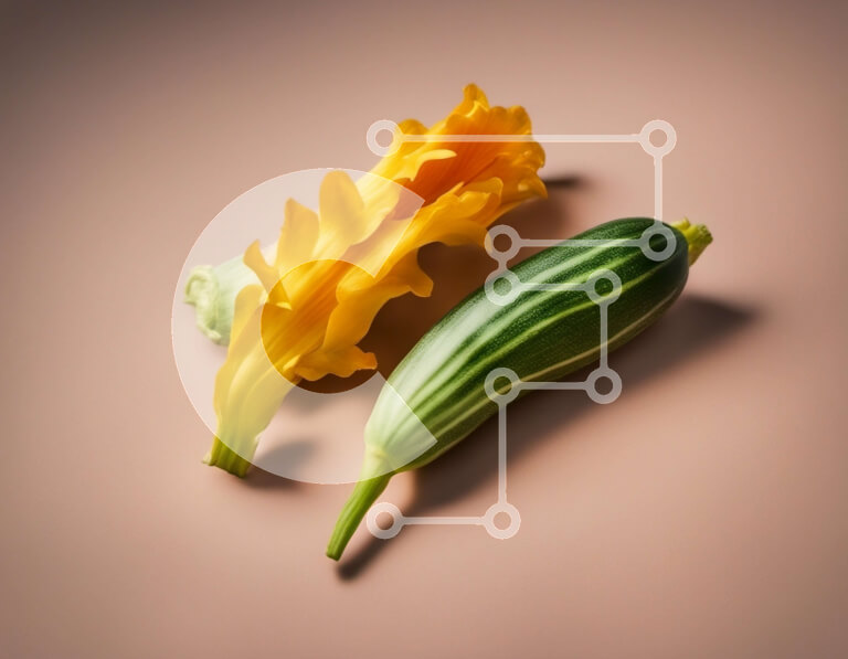 Intra Συλλεκτικό Ξύλινο Παζλ Plywood  4mm - Κίτρινες και πράσινες κολοκύθες σε μπεζ φόντο Σε Ξύλινο Κουτί - Διαστάσεις: 10x10 cm – 25 κομμάτια