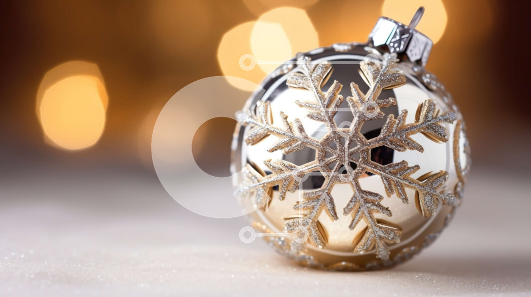 Intra Συλλεκτικό Ξύλινο Παζλ Plywood  4mm - Στολίδι με νιφάδες χιονιού στο χιονισμένο έδαφος Σε Ξύλινο Κουτί - Διαστάσεις: 10x10 cm – 25 κομμάτια