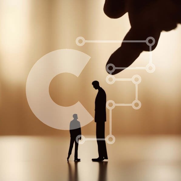 Intra Συλλεκτικό Ξύλινο Παζλ Plywood  4mm - Σιλουέτα του ανθρώπου που δείχνει το Παιδικό ειδώλιο Σε Ξύλινο Κουτί - Διαστάσεις Puzzle: 10x10 cm – 25 κομμάτια