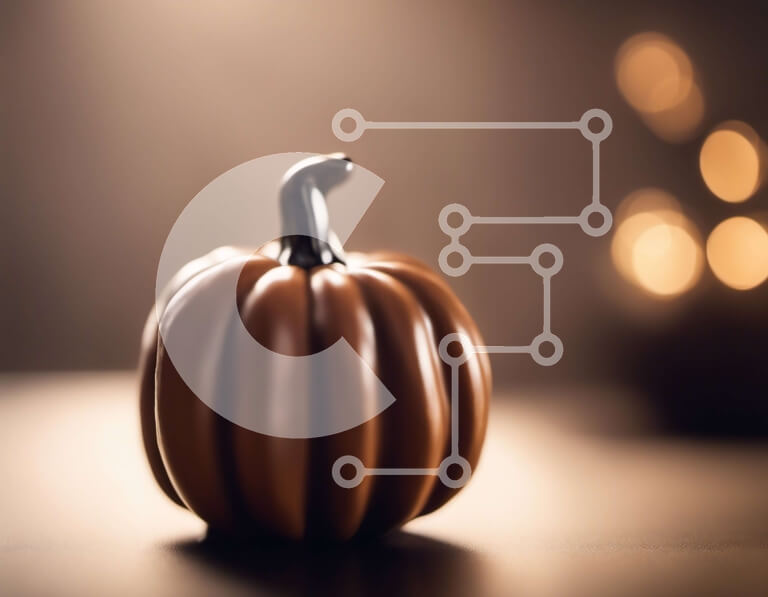 Σετ των 2 Intra Συλλεκτικό Ξύλινο Παζλ Plywood  4mm - Καφέ κολοκύθα σε ημιτελές ξύλινο τραπέζι Σε Ξύλινο Κουτί - Διαστάσεις: 10x10 cm – 25 κομμάτια