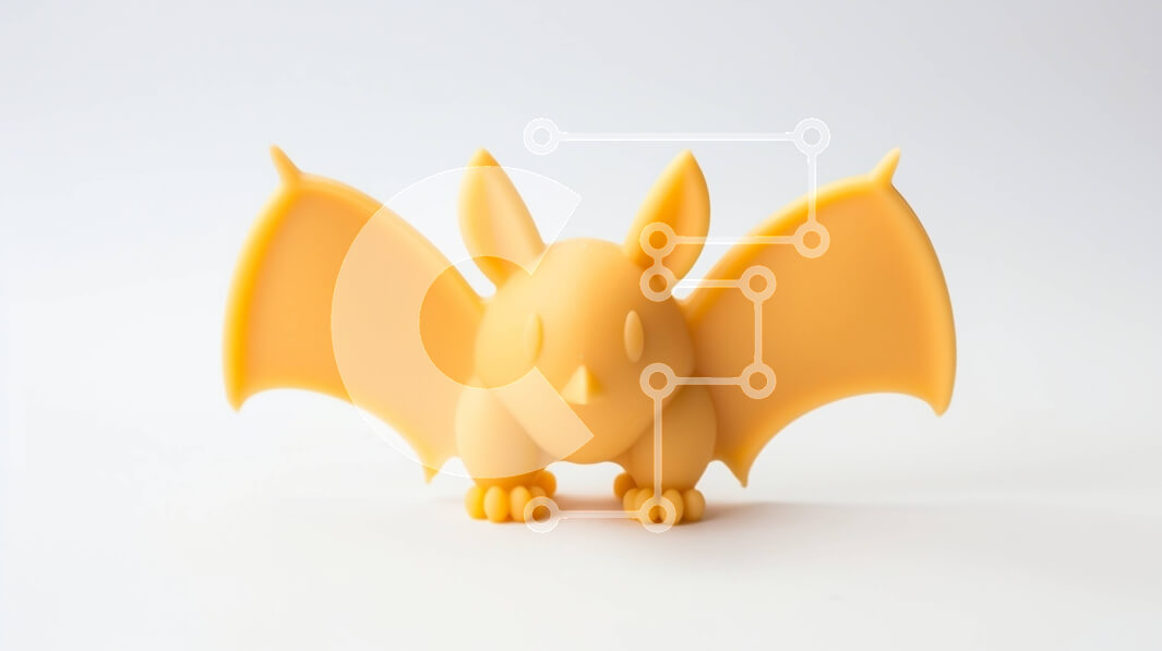 Intra Συλλεκτικό Ξύλινο Παζλ Plywood  4mm - Μικρό κίτρινο παιχνίδι ρόπαλο σε λευκό φόντο Σε Ξύλινο Κουτί - Διαστάσεις: 10x10 cm – 25 κομμάτια