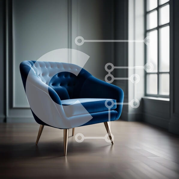 Intra Συλλεκτικό Ξύλινο Παζλ Plywood  4mm - Άνετη πολυθρόνα σε δωμάτιο με χαμηλό φωτισμό με παράθυρο Σε Ξύλινο Κουτί - Διαστάσεις Puzzle: 10x10 cm – 25 κομμάτια