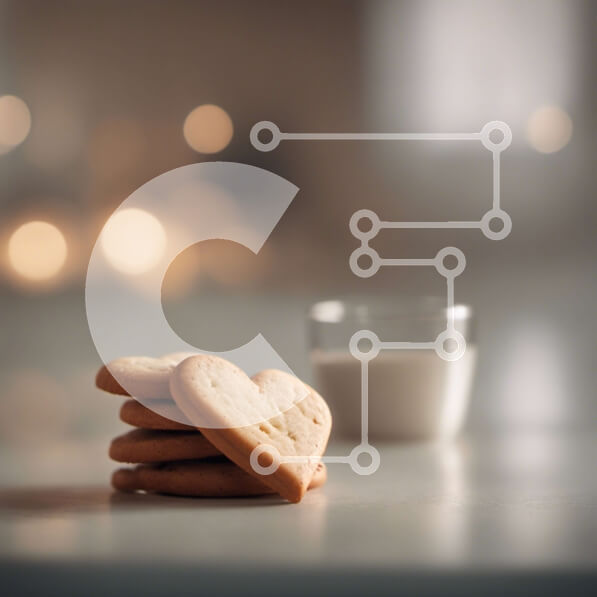 Σετ των 2 Intra Συλλεκτικό Ξύλινο Παζλ Plywood  4mm - Μπισκότα σε σχήμα καρδιάς με φρούτα και γάλα Σε Ξύλινο Κουτί - Διαστάσεις: 10x10 cm – 25 κομμάτια