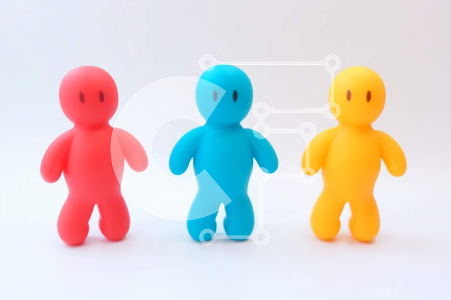 Intra Συλλεκτικό Ξύλινο Παζλ Plywood  4mm - Πολύχρωμες φιγούρες παιχνιδιών σε λευκό φόντο Σε Ξύλινο Κουτί - Διαστάσεις: 10x10 cm – 25 κομμάτια