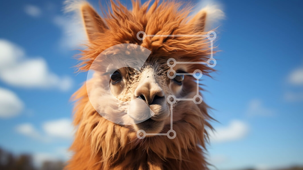 Σετ των 2 Intra Συλλεκτικό Ξύλινο Παζλ Plywood  4mm - Αξιολάτρευτη κοντινή εικόνα του προσώπου μιας λάμα με δασύτριχα μαλλιά Σε Ξύλινο Κουτί - Διαστάσεις: 10x10 cm – 25 κομμάτια