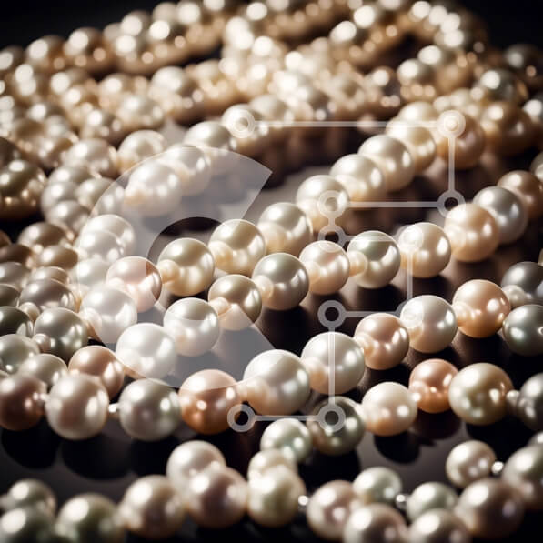 Σετ των 2 Intra Συλλεκτικό Ξύλινο Παζλ Plywood  4mm - Υπέροχη κινηματογράφηση σε πρώτο πλάνο με μαργαριτάρια σε μαύρο φόντο Σε Ξύλινο Κουτί - Διαστάσεις: 10x10 cm – 25 κομμάτια