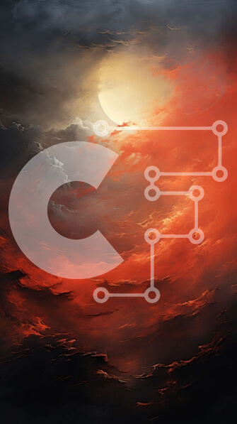 Σετ των 2 Intra Συλλεκτικό Ξύλινο Παζλ Plywood  4mm - Σκηνή ηλιοβασιλέματος με πανσέληνο Σε Ξύλινο Κουτί - Διαστάσεις: 10x10 cm – 25 κομμάτια