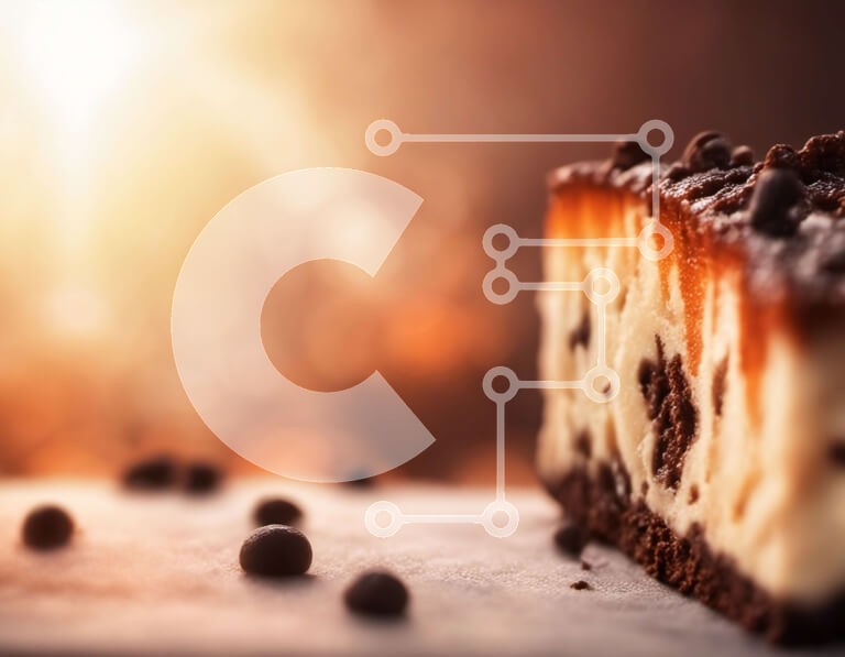 Σετ των 2 Intra Συλλεκτικό Ξύλινο Παζλ Plywood  4mm - Νόστιμο Cheesecake με τσιπς σοκολάτας Σε Ξύλινο Κουτί - Διαστάσεις: 10x10 cm – 25 κομμάτια