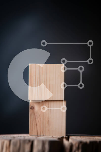 Σετ των 2 Intra Συλλεκτικό Ξύλινο Παζλ Plywood  4mm - Ξύλινο μπλοκ που κάθεται στο κούτσουρο δέντρου - φυσικό και ρουστίκ Σε Ξύλινο Κουτί - Διαστάσεις: 10x10 cm – 25 κομμάτια