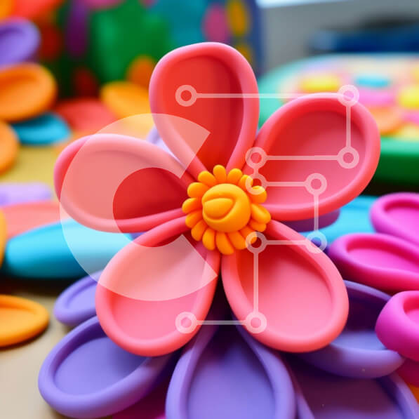 Intra Συλλεκτικό Ξύλινο Παζλ Plywood  4mm - Ζωντανή πλαστική σύνθεση λουλουδιών σε τραπέζι Σε Ξύλινο Κουτί - Διαστάσεις Puzzle: 10x10 cm – 25 κομμάτια