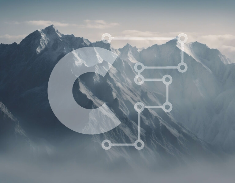 Intra Συλλεκτικό Ξύλινο Παζλ Plywood  4mm - Χιονισμένη οροσειρά με συννεφιασμένο ουρανό Σε Ξύλινο Κουτί - Διαστάσεις: 10x10 cm – 25 κομμάτια