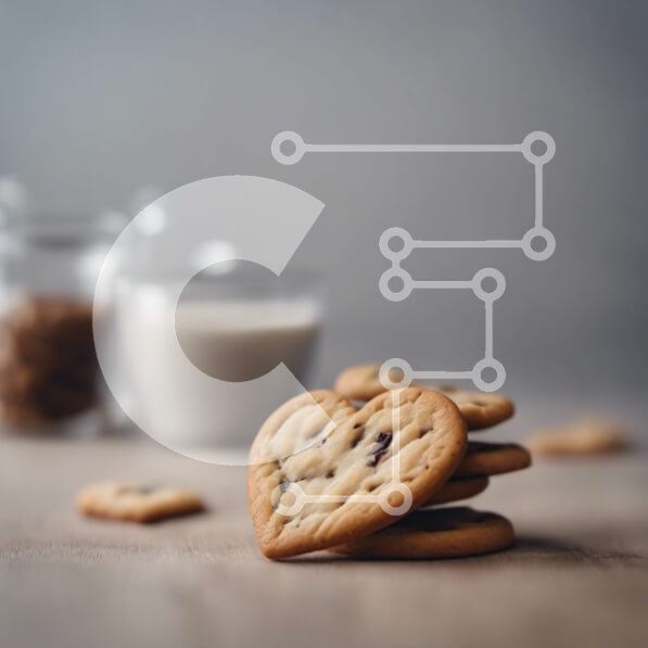 Σετ των 2 Intra Συλλεκτικό Ξύλινο Παζλ Plywood  4mm - Στοίβα από μπισκότα με ένα ποτήρι γάλα και φρούτα Σε Ξύλινο Κουτί - Διαστάσεις: 10x10 cm – 25 κομμάτια