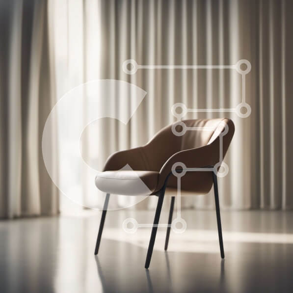 Intra Συλλεκτικό Ξύλινο Παζλ Plywood  4mm - Δερμάτινη καρέκλα σε δωμάτιο με παράθυρο Σε Ξύλινο Κουτί - Διαστάσεις Puzzle: 10x10 cm – 25 κομμάτια