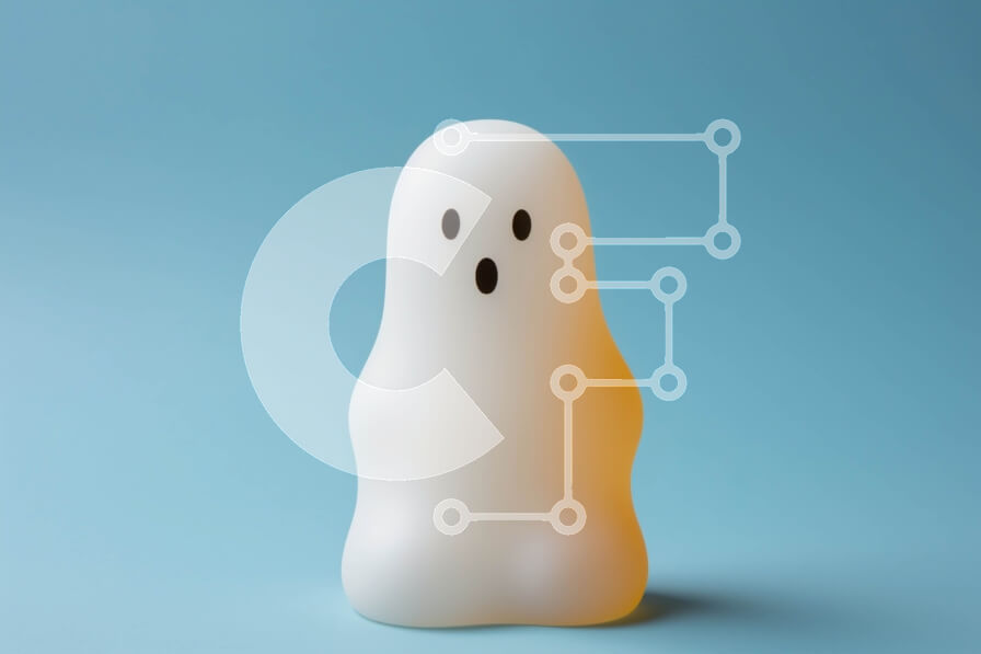 Intra Συλλεκτικό Ξύλινο Παζλ Plywood  4mm - Λάμπα σε σχήμα φαντάσματος σε κενό χώρο Σε Ξύλινο Κουτί - Διαστάσεις Puzzle: 10x10 cm – 25 κομμάτια