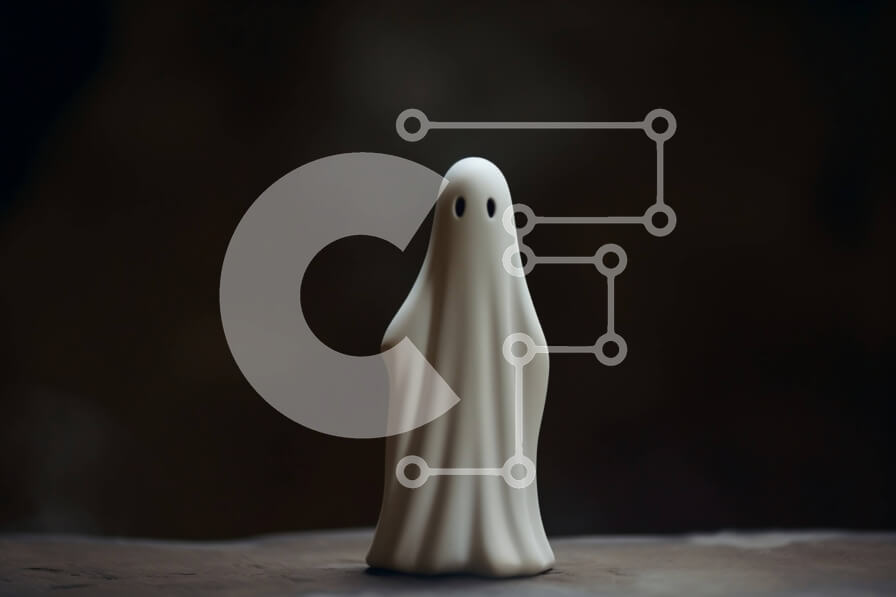 Intra Συλλεκτικό Ξύλινο Παζλ Plywood  4mm - Μικρό λευκό ειδώλιο φάντασμα στην επιφάνεια Σε Ξύλινο Κουτί - Διαστάσεις Puzzle: 10x10 cm – 25 κομμάτια