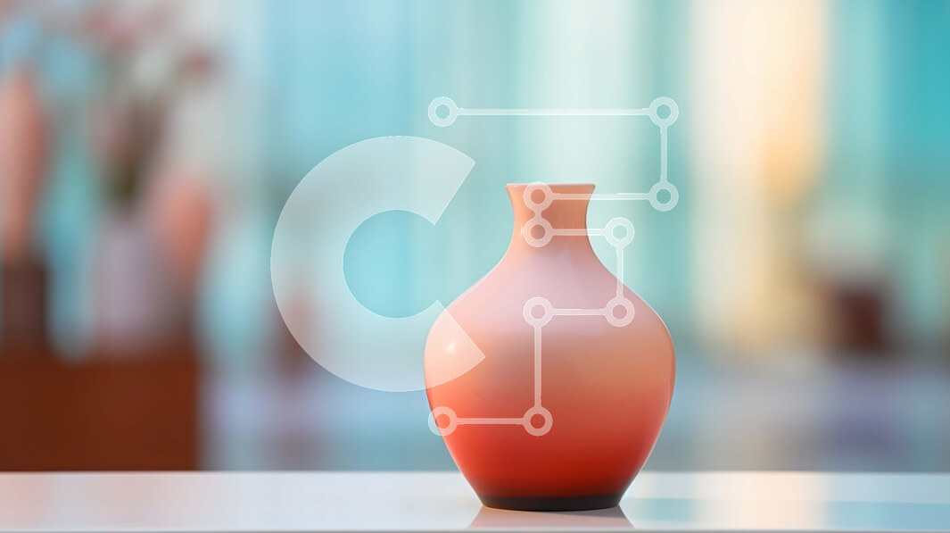 Intra Συλλεκτικό Ξύλινο Παζλ Plywood  4mm - Πορτοκαλί βάζο σε λευκό τραπέζι Σε Ξύλινο Κουτί - Διαστάσεις: 10x10 cm – 25 κομμάτια