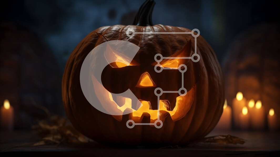 Intra Συλλεκτικό Ξύλινο Παζλ Plywood  4mm - Λαμπερή κολοκύθα αποκριών με αναμμένα κεριά Σε Ξύλινο Κουτί - Διαστάσεις: 10x10 cm – 25 κομμάτια