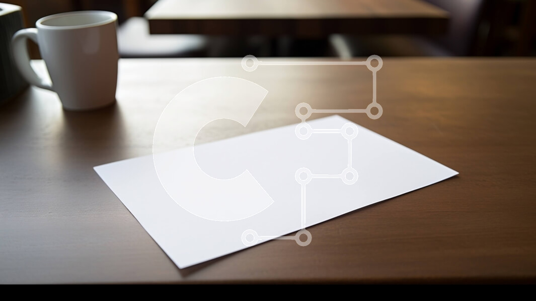 Intra Συλλεκτικό Ξύλινο Παζλ Plywood  4mm - Άδειο λευκό φύλλο χαρτιού σε ξύλινη τραπεζαρία Σε Ξύλινο Κουτί - Διαστάσεις Puzzle: 10x10 cm – 25 κομμάτια