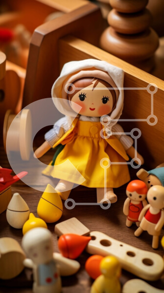 Intra Συλλεκτικό Ξύλινο Παζλ Plywood  4mm - Συλλογή από ξύλινα παιχνίδια σε ξύλινη επιφάνεια Σε Ξύλινο Κουτί - Διαστάσεις Puzzle: 10x10 cm – 25 κομμάτια