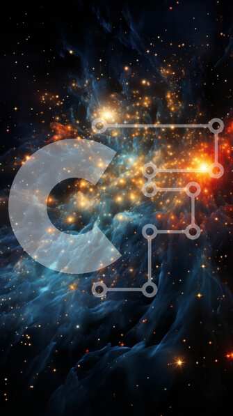 Intra Συλλεκτικό Ξύλινο Παζλ Plywood  4mm - Δονούμενη εικόνα ενός νεφελώματος στο διάστημα Σε Ξύλινο Κουτί - Διαστάσεις Puzzle: 10x10 cm – 25 κομμάτια