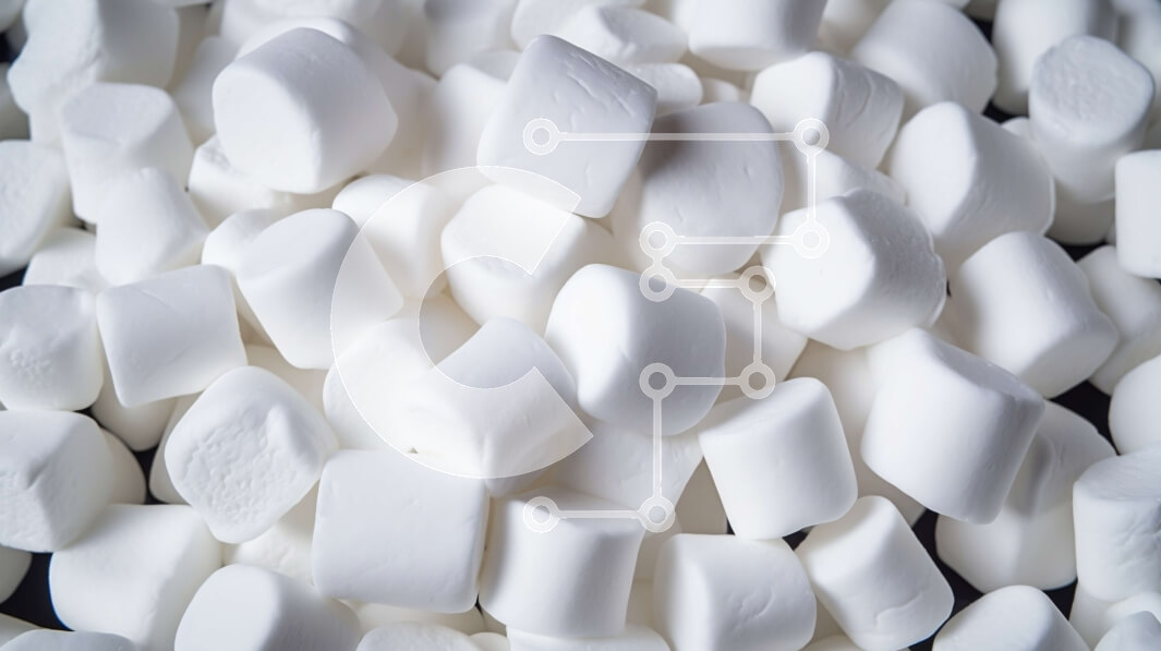 Σετ των 2 Intra Συλλεκτικό Ξύλινο Παζλ Plywood  4mm - Λευκά Marshmallows Σε Ξύλινο Κουτί - Διαστάσεις: 10x10 cm – 25 κομμάτια