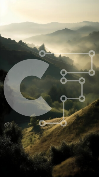 Σετ των 2 Intra Συλλεκτικό Ξύλινο Παζλ Plywood  4mm - Όμορφη εικόνα των ομιχλωδών λόφων και βουνών Σε Ξύλινο Κουτί - Διαστάσεις: 10x10 cm – 25 κομμάτια