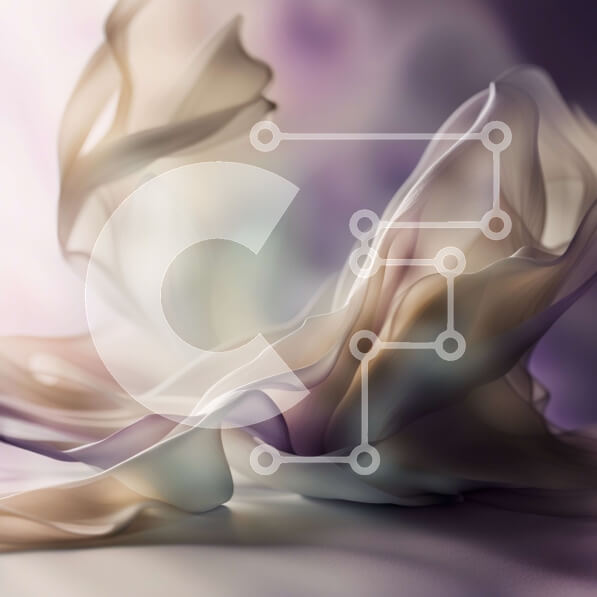 Σετ των 2 Intra Συλλεκτικό Ξύλινο Παζλ Plywood  4mm - Όμορφο κοντινό πορτρέτο μιας γυναίκας με σγουρά καστανά μαλλιά και μωβ μαντήλι Σε Ξύλινο Κουτί - Διαστάσεις: 10x10 cm – 25 κομμάτια