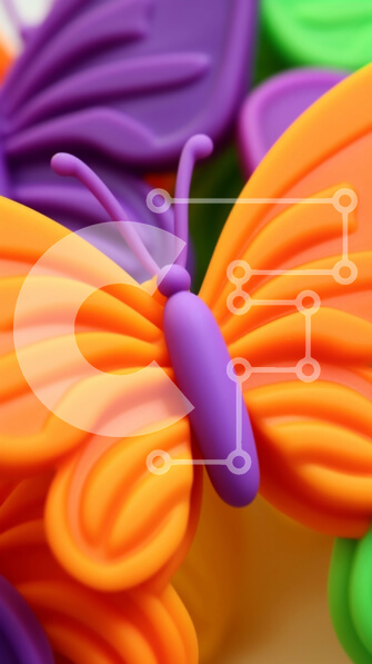 Intra Συλλεκτικό Ξύλινο Παζλ Plywood  4mm - Πολύχρωμα ειδώλια πεταλούδων στοιβαγμένα μαζί Σε Ξύλινο Κουτί - Διαστάσεις Puzzle: 10x10 cm – 25 κομμάτια