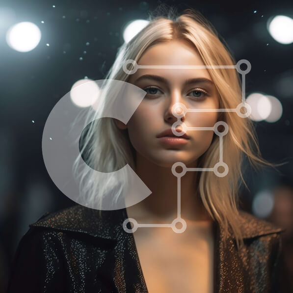 Intra Συλλεκτικό Ξύλινο Παζλ Plywood  4mm - Σοβαρή ξανθιά γυναίκα με μαύρο δερμάτινο μπουφάν που στέκεται μπροστά από το έντονο φως - Φωτογραφία Αρχείου Σε Ξύλινο Κουτί - Διαστάσεις Puzzle: 10x10 cm – 25 κομμάτια