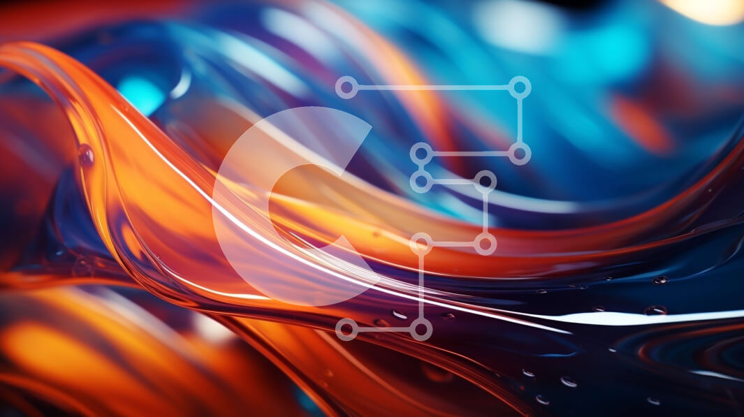 Intra Συλλεκτικό Ξύλινο Παζλ Plywood  4mm - Αφηρημένη κινηματογράφηση σε πρώτο πλάνο του ρέοντος υγρού σε μπλε, πορτοκαλί και κόκκινο Σε Ξύλινο Κουτί - Διαστάσεις Puzzle: 10x10 cm – 25 κομμάτια