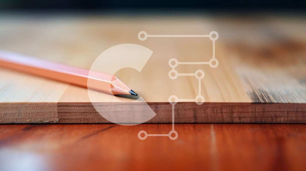 Intra Συλλεκτικό Ξύλινο Παζλ Plywood  4mm - Μολύβι σε ένα ημιτελές ξύλινο τραπέζι Σε Ξύλινο Κουτί - Διαστάσεις: 10x10 cm – 25 κομμάτια