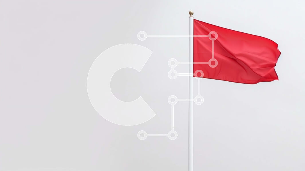 Intra Συλλεκτικό Ξύλινο Παζλ Plywood  4mm - Κόκκινη σημαία που κυματίζει στον άνεμο Σε Ξύλινο Κουτί - Διαστάσεις: 10x10 cm – 25 κομμάτια