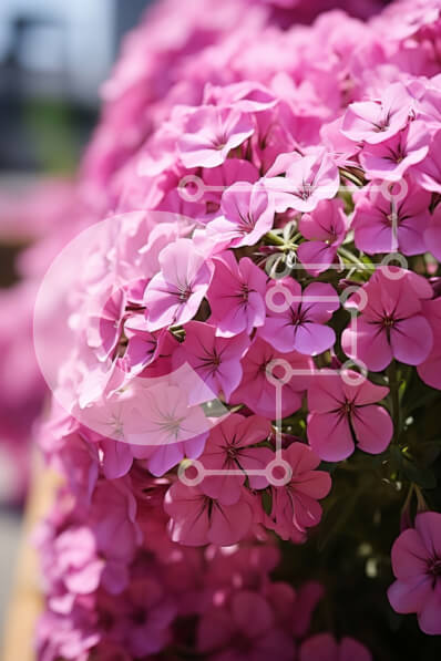 Σετ των 2 Intra Συλλεκτικό Ξύλινο Παζλ Plywood  4mm - Ζωντανά ροζ λουλούδια σε πλήρη άνθιση Σε Ξύλινο Κουτί - Διαστάσεις: 10x10 cm – 25 κομμάτια