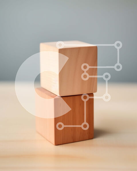 Intra Συλλεκτικό Ξύλινο Παζλ Plywood  4mm - Απλοί και μινιμαλιστικοί ξύλινοι λίθοι σε ξύλινη επιφάνεια Σε Ξύλινο Κουτί - Διαστάσεις: 10x10 cm – 25 κομμάτια