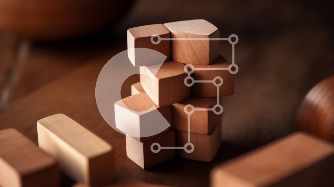 Intra Συλλεκτικό Ξύλινο Παζλ Plywood  4mm - Ξύλινοι λίθοι στοιβαγμένοι σε σχήμα πυραμίδας Σε Ξύλινο Κουτί - Διαστάσεις Puzzle: 10x10 cm – 25 κομμάτια