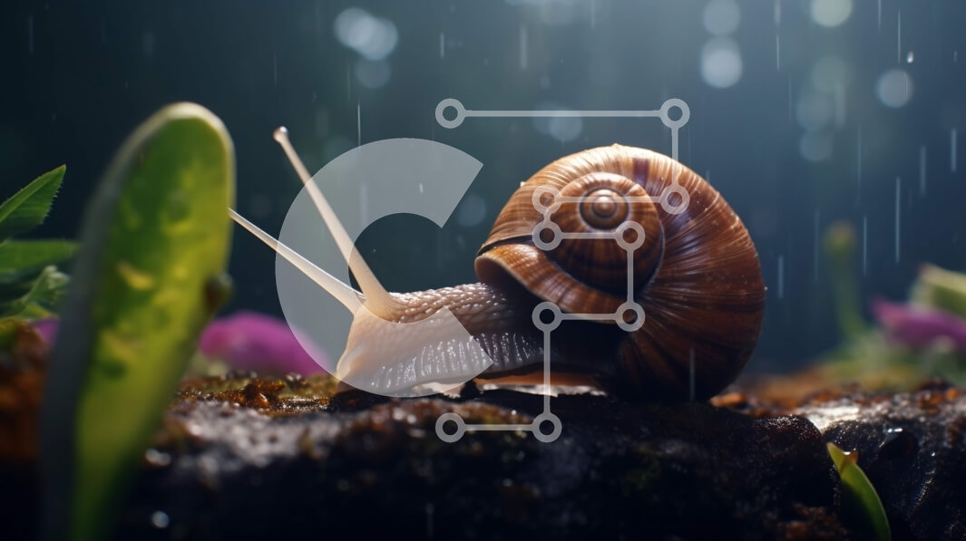 Intra Συλλεκτικό Ξύλινο Παζλ Plywood  4mm - Snail on Log in Forest Σε Ξύλινο Κουτί - Διαστάσεις: 10x10 cm – 25 κομμάτια