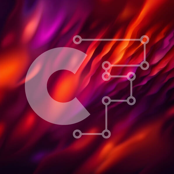 Intra Συλλεκτικό Ξύλινο Παζλ Plywood  4mm - Ενεργητικό αφηρημένο υπόβαθρο με τους ζωντανούς κόκκινους και μοβ στροβίλους Σε Ξύλινο Κουτί - Διαστάσεις Puzzle: 10x10 cm – 25 κομμάτια