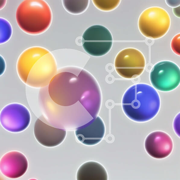 Intra Συλλεκτικό Ξύλινο Παζλ Plywood  4mm - Ζωντανή εικόνα από πολύχρωμες μπάλες που επιπλέουν στον αέρα Σε Ξύλινο Κουτί - Διαστάσεις Puzzle: 10x10 cm – 25 κομμάτια