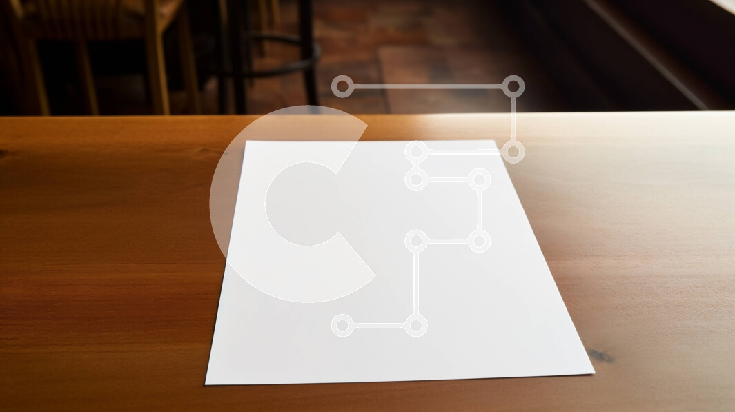 Intra Συλλεκτικό Ξύλινο Παζλ Plywood  4mm - Άδεια φύλλα Λευκής Βίβλου σε ξύλινο τραπέζι Σε Ξύλινο Κουτί - Διαστάσεις Puzzle: 10x10 cm – 25 κομμάτια