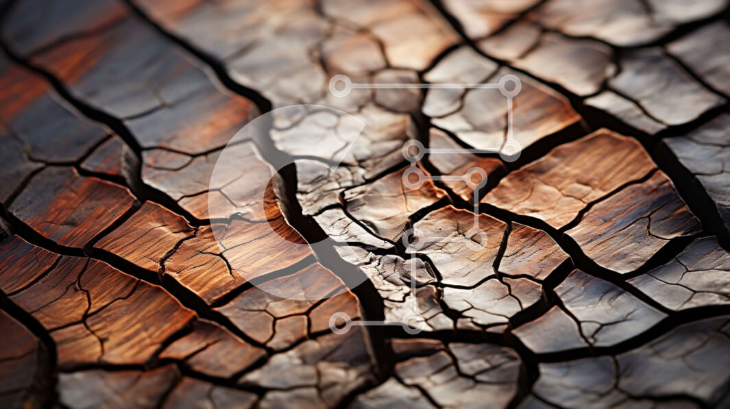 Intra Συλλεκτικό Ξύλινο Παζλ Plywood  4mm - Ραγισμένο και ξεπερασμένο κομμάτι ξύλου με το φως του ήλιου να λάμπει Σε Ξύλινο Κουτί - Διαστάσεις: 10x10 cm – 25 κομμάτια